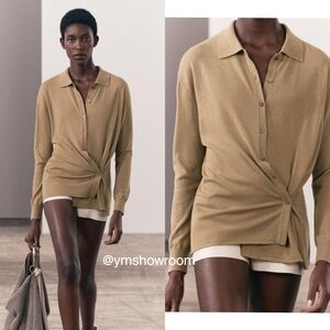 ZARA Side button cardigan